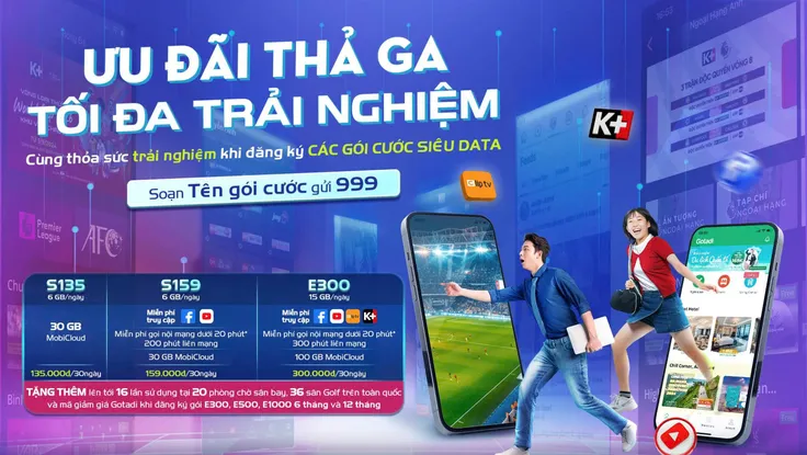 Data thả ga, ưu đãi cực đã từ các gói cước tích hợp đa quyền lợi 