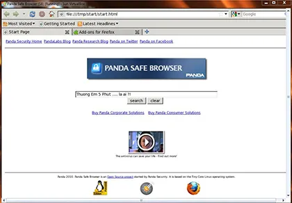 Duyệt web an toàn với Panda Safe Browser