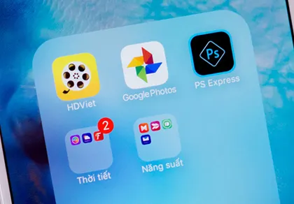 Cách lồng folder vào nhau trên iOS 9