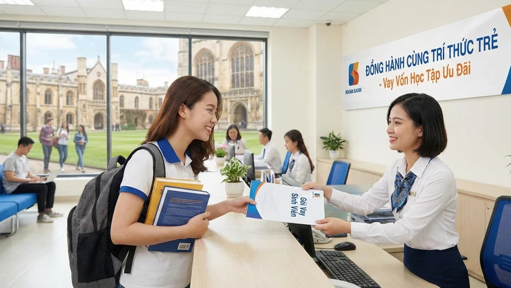 Hàng loạt ngân hàng cho sinh viên vay học phí lãi suất rất thấp