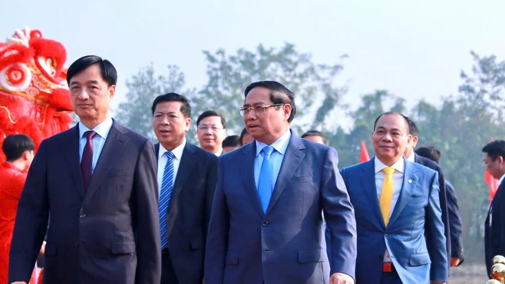 Thủ tướng Chính phủ Phạm Minh Chính tham dự Lễ khởi công Khu đô thị thể thao Olympic Hà Nội