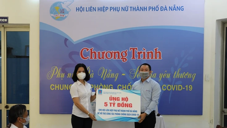 Thêm 5 tỉ đồng từ PV GAS ủng hộ chống dịch và phụ nữ nghèo tại Đà Nẵng