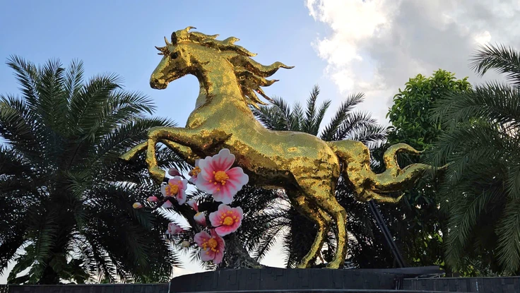 Lộ diện linh vật ngựa vàng tung vó dũng mãnh ở Đà Nẵng