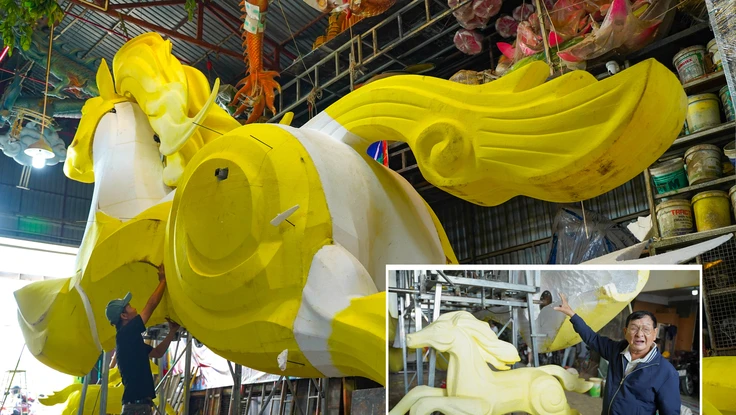 Lộ diện linh vật ngựa đầu tiên của đường hoa Nguyễn Huệ Tết Bính Ngọ 2026 