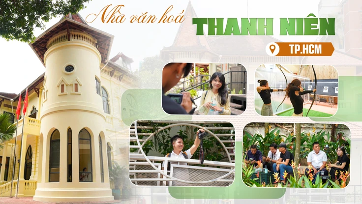 Giới trẻ đổ xô check-in biệt thự cổ đang là trụ sở tạm của Nhà Văn hóa Thanh niên TPHCM