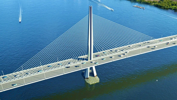 Thiết kế cầu Đồng Nai 2 có trụ tháp hình bảo kiếm