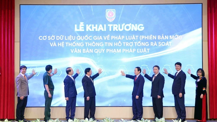 Bộ Tư pháp khai trương Cơ sở dữ liệu quốc gia về pháp luật
