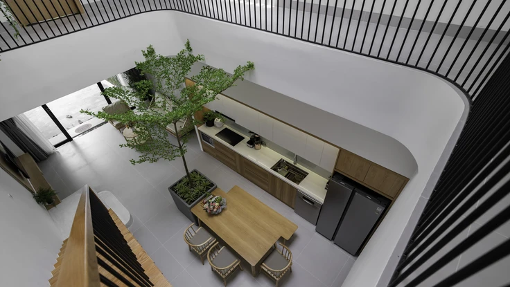 Ngôi nhà 3 tầng ở Đà Nẵng có khoảng trời riêng để thư giãn