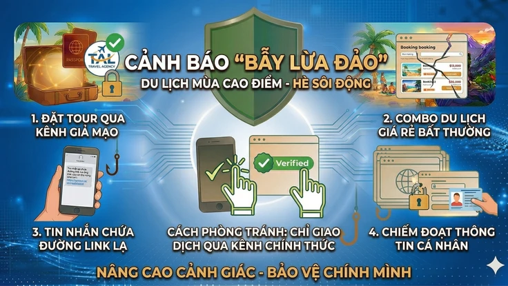 Cảnh báo chiêu trò lừa đảo tour du lịch giá rẻ dịp lễ 30-4