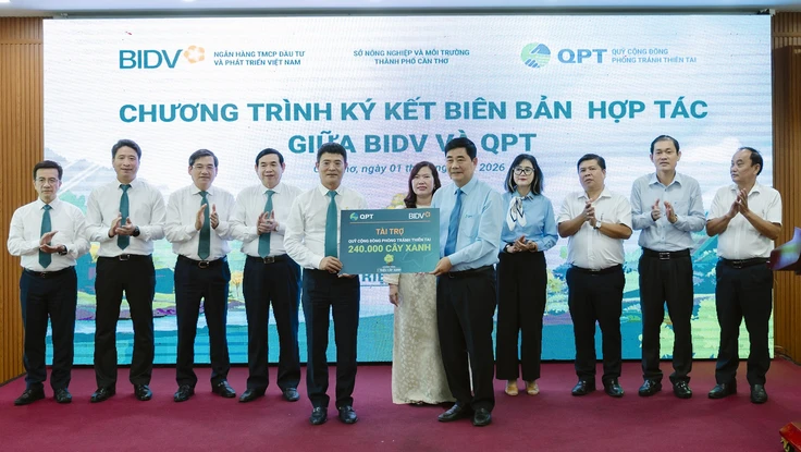 BIDV và QPT hợp tác trồng 240.000 cây xanh tại Đồng bằng sông Cửu Long