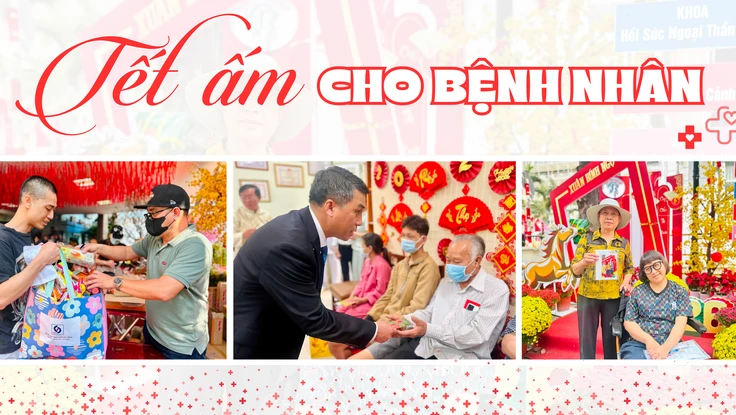 Tết ấm nơi hành lang bệnh viện 