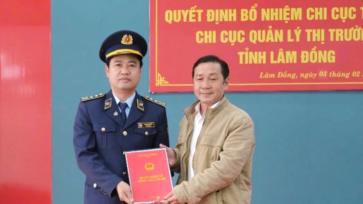 Tỉnh Lâm Đồng bổ nhiệm Chi cục trưởng Chi cục Quản lý thị trường