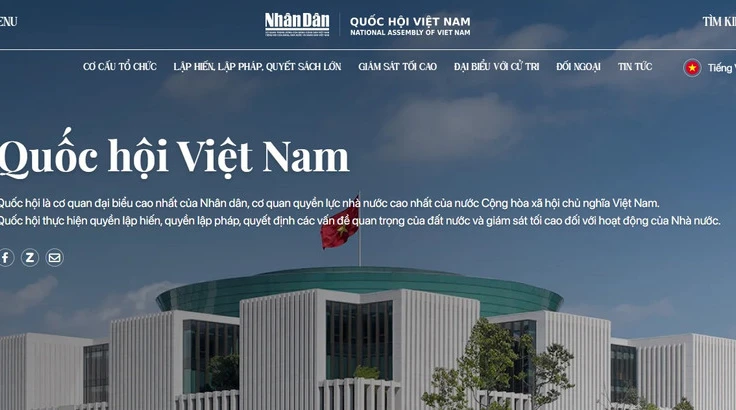 Báo Nhân Dân ra mắt chuyên trang Quốc hội Việt Nam