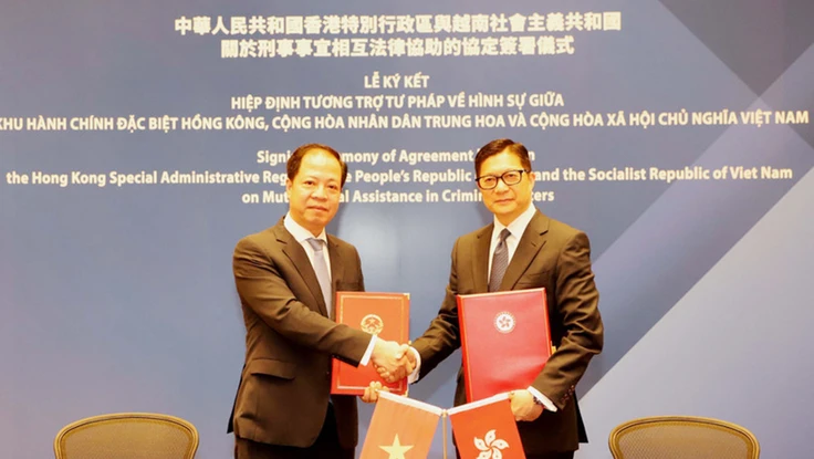 Việt Nam và Hong Kong ký Hiệp định tương trợ tư pháp về hình sự