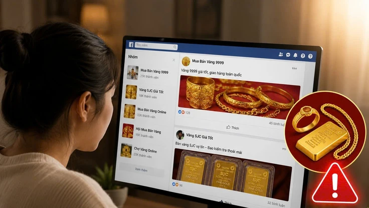 Sập bẫy mua vàng qua mạng: Mất trắng 800 triệu đồng trong tích tắc