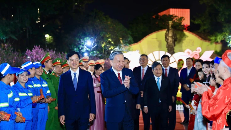 Tổng Bí thư Tô Lâm chúc Tết Đảng bộ, chính quyền và nhân dân Thủ đô Hà Nội