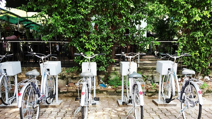 QTSC triển khai hệ thống xe đạp thông minh 