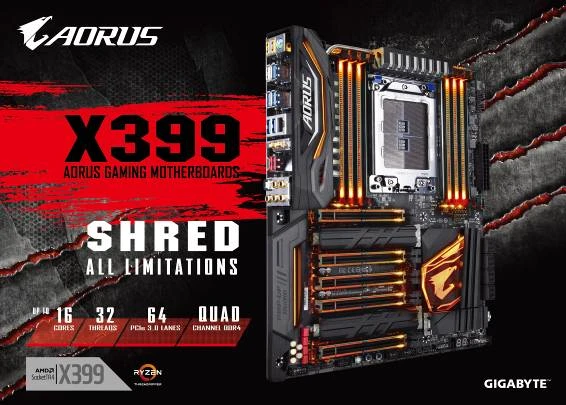 Gigabyte ra mắt dòng bo mạch chủ X399 AORUS Gaming 7