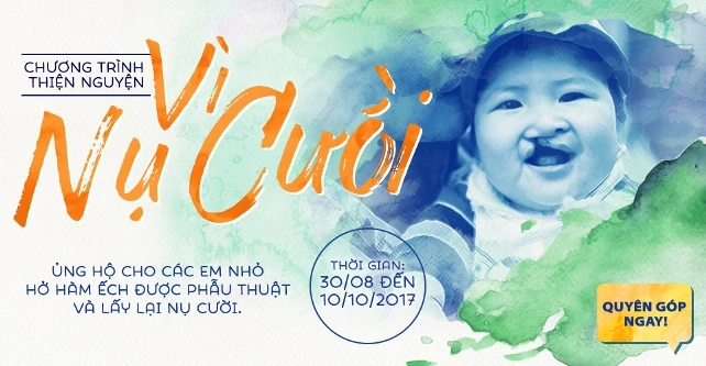 Phát động chương trình thiện nguyện 'Vì nụ cười'