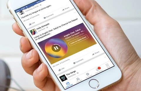 Facebook ra mắt tính năng nghe nhạc trực tiếp 