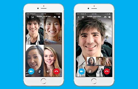 Skype hỗ trợ gọi video theo nhóm trên smartphone