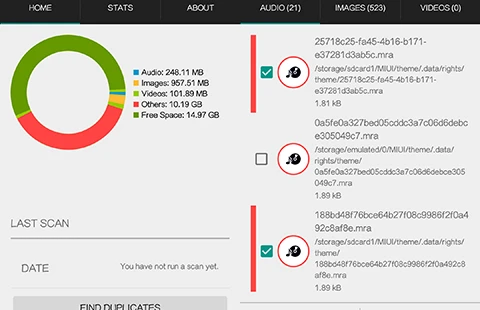 Xóa các tập tin trùng lặp để tăng tốc smartphone