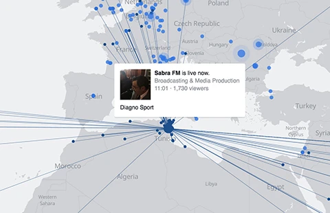 Facebook ra mắt bản đồ dành cho Live video 