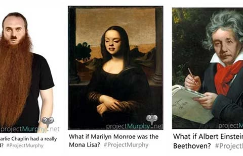 Rộ trào lưu ghép khuôn mặt với người nổi tiếng