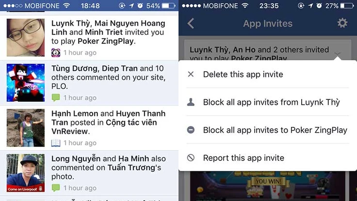 Trò mời chơi game tái xuất trên Facebook