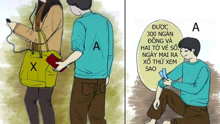 Tình huống kỳ 29: Móc túi được tờ vé số trúng thưởng 