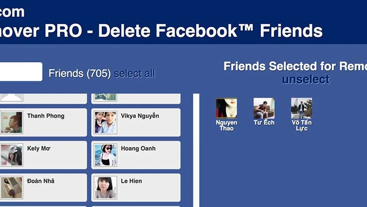 Mẹo hủy kết bạn hàng loạt trên Facebook