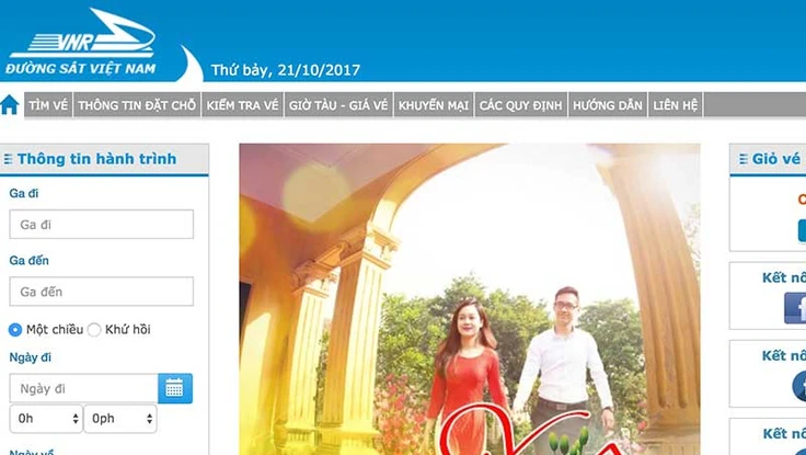 Cách đặt vé tàu Tết 2018 qua mạng