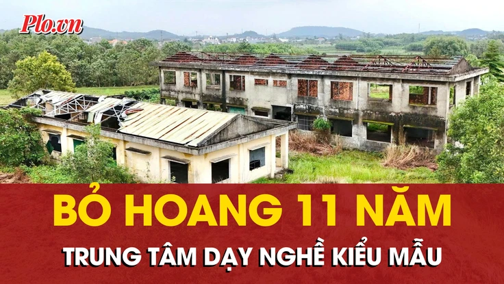 Cảnh hoang phế Trung tâm dạy nghề kiểu mẫu ở Quảng Ngãi bỏ hoang suốt 11 năm