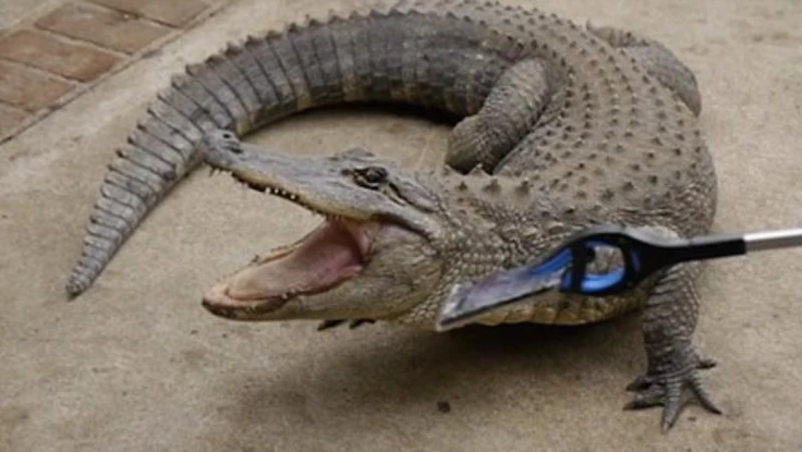 Cá sấu cắn điện thoại iPhone 7, điều gì sẽ xảy ra?