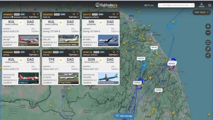 Flycam làm ảnh hưởng đến hành trình các chuyến bay đến, đi từ sân bay Đà Nẵng.