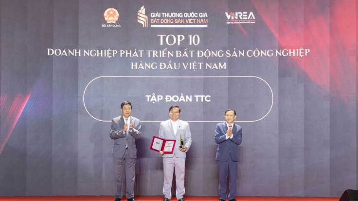 Tập đoàn TTC được vinh danh Top 10 Doanh nghiệp phát triển Bất động sản Công nghiệp hàng đầu Việt Nam