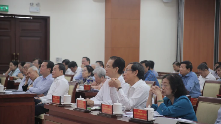 Lãnh đạo, nguyên lãnh đạo Trung ương và TP.HCM dự hội nghị quán triệt Đại hội XIV tại điểm cầu TP