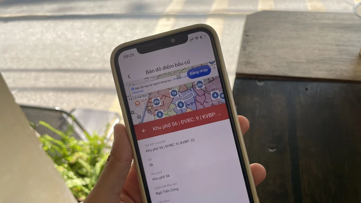 Phường đông dân ở TP.HCM ứng dụng bản đồ số phục vụ bầu cử