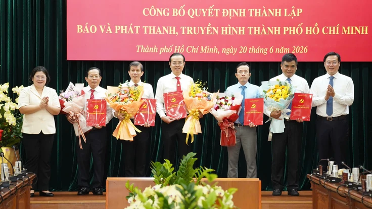 Công bố quyết định thành lập Cơ quan Báo và Phát thanh, Truyền hình TP.HCM