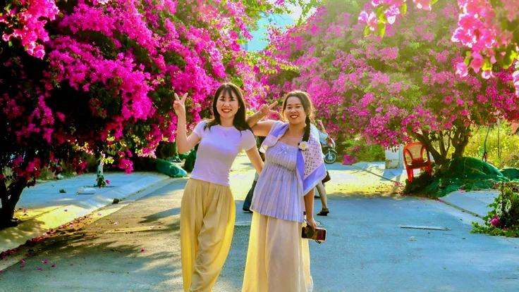 Xí chỗ để được check-in con đường hoa giấy tuyệt đẹp ở Nha Trang