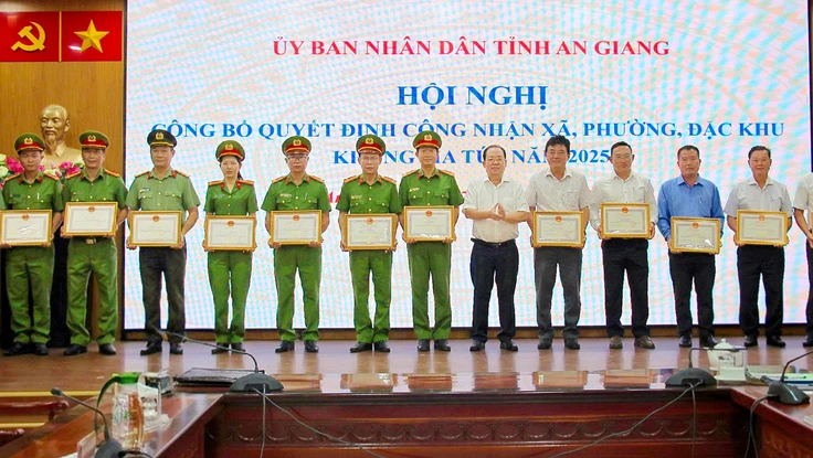 An Giang có 1 đặc khu và 26 xã được công nhận địa bàn không ma túy