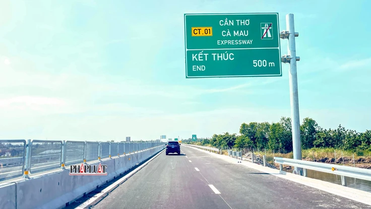 Cao tốc Hậu Giang - Cà Mau chính thức khai thác từ trưa nay 19-1