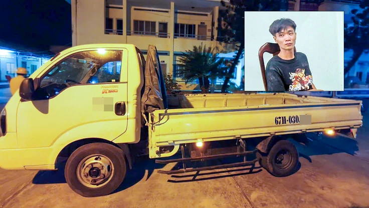 CSGT An Giang truy bắt kẻ đang lái xe tải ăn trộm về Đồng Nai