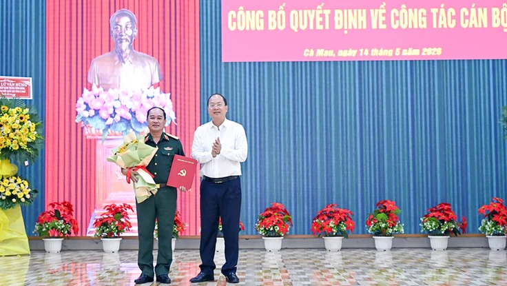 Thiếu tướng Nguyễn Văn Ngành giữ chức Chỉ huy trưởng Bộ Chỉ huy Quân sự tỉnh Cà Mau