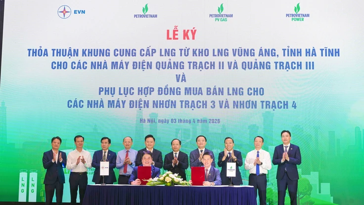 Ký kết thỏa thuận cung cấp LNG quy mô lớn cho các dự án điện trọng điểm