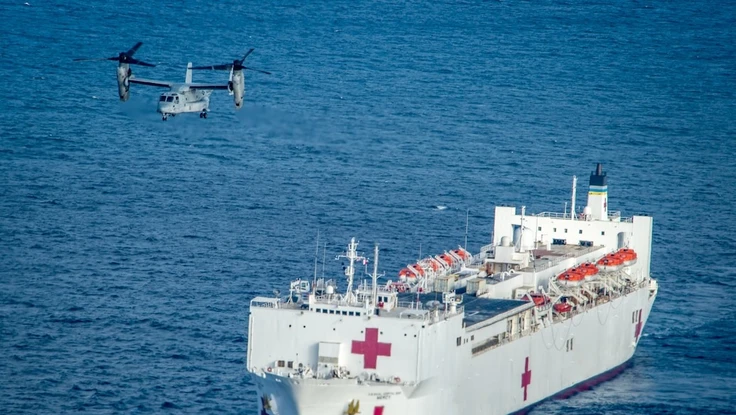 Mỹ điều tàu bệnh viện đến Greenland