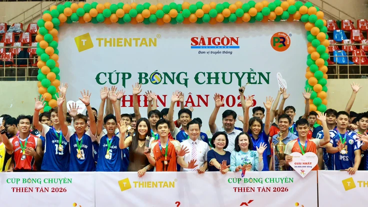 Vinh danh 2 nhà vô địch Cúp bóng chuyền Thiên Tân 2026
