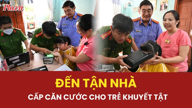 Video: Công an và VKS đến tận nhà cấp căn cước cho trẻ khuyết tật