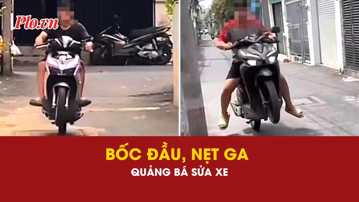 bốc đầu, xe máy, độ xe
