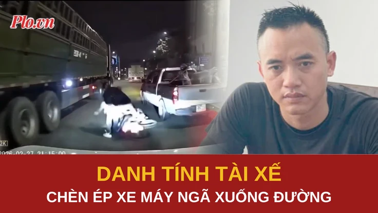 Tạm giữ tài xế ô tô ép xe máy ngã xuống đường
